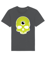 3rd eye, vinyl skull head yellow Tricou mânecă scurtă Unisex Rocker