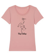 Baby Delivery Tricou mânecă scurtă guler larg fitted Damă Expresser