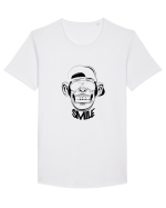 Monkey Smile Tricou mânecă scurtă guler larg Bărbat Skater