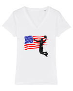 NBA USA Tricou mânecă scurtă guler V Damă Evoker