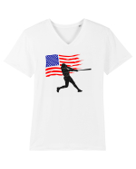 MLB USA Tricou mânecă scurtă guler V Bărbat Presenter