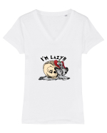 lene mare Tricou mânecă scurtă guler V Damă Evoker