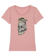 craniu,  Tricou mânecă scurtă guler larg fitted Damă Expresser