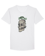 craniu,  Tricou mânecă scurtă guler larg Bărbat Skater