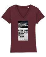 parodie aselenizare Tricou mânecă scurtă guler V Damă Evoker