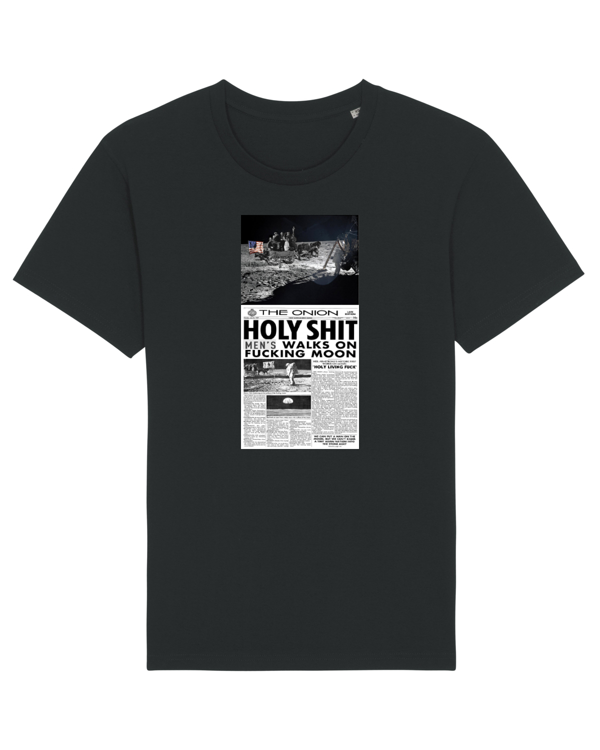Tricou mânecă scurtă Unisex Rocker Black