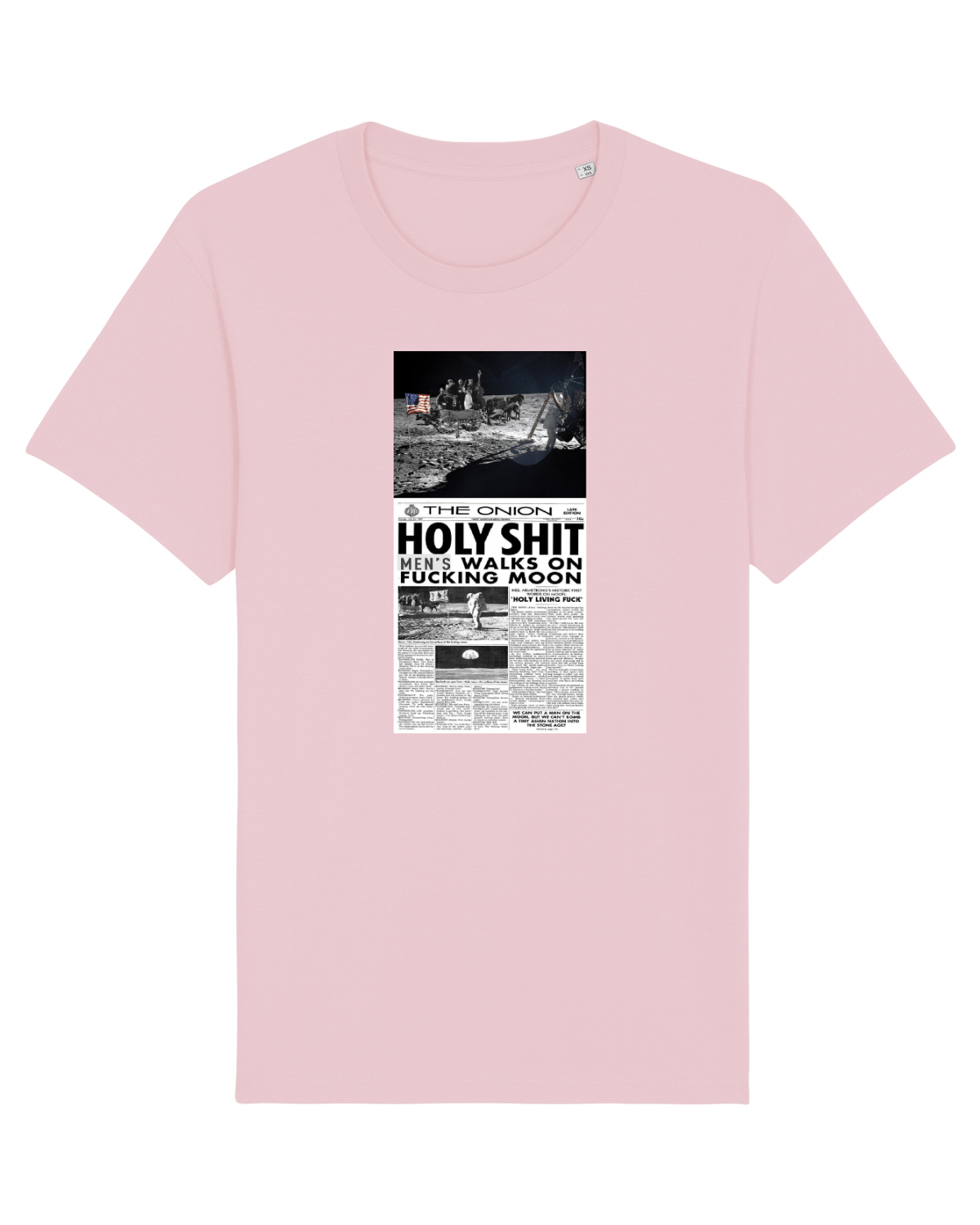 Tricou mânecă scurtă Unisex Rocker Cotton Pink