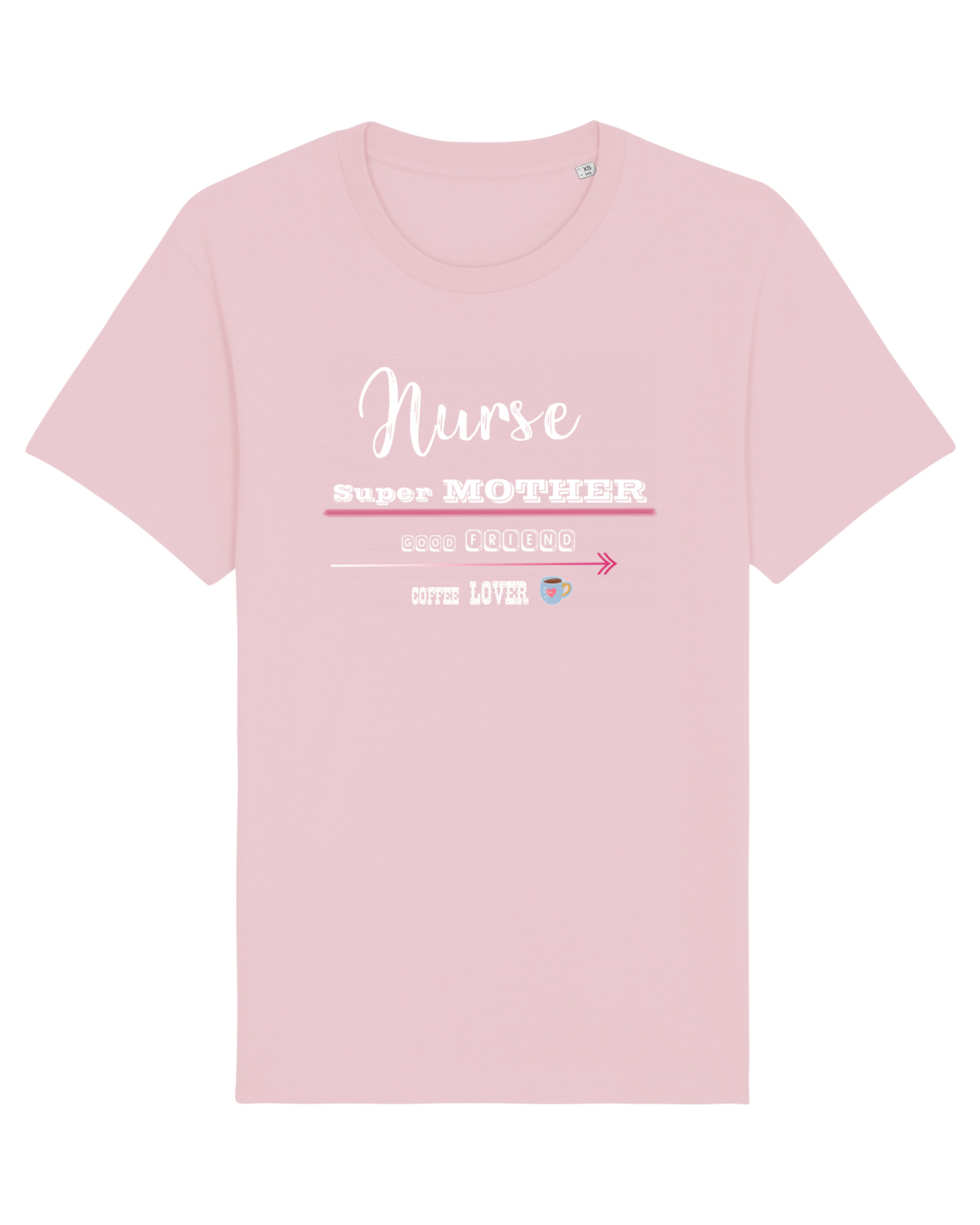 Tricou mânecă scurtă Unisex Rocker Cotton Pink