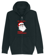 Santa  wishes you a Merry Christmas Hanorac cu fermoar Unisex Connector
