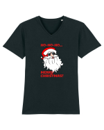 Santa  wishes you a Merry Christmas Tricou mânecă scurtă guler V Bărbat Presenter
