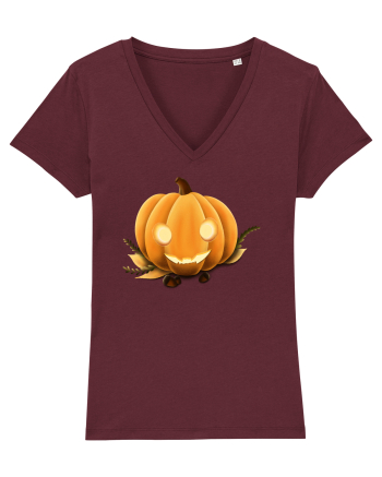 Halloween Pumpkin Burgundy