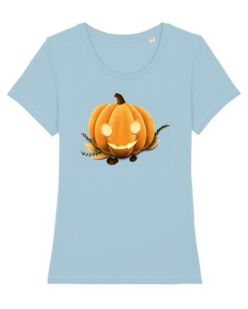 Halloween Pumpkin Sky Blue