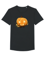 Halloween Pumpkin Tricou mânecă scurtă guler larg Bărbat Skater