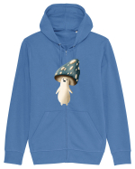 Blue Mushroom Hanorac cu fermoar Unisex Connector