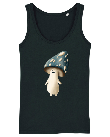 Blue Mushroom Black