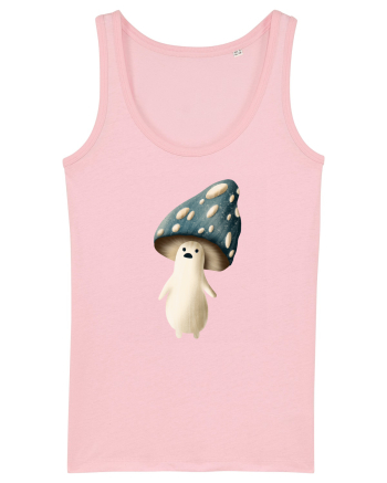 Blue Mushroom Cotton Pink
