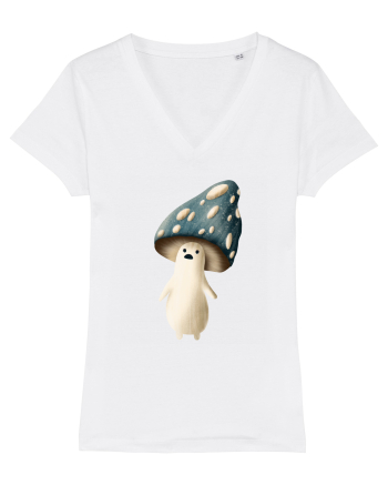 Blue Mushroom White