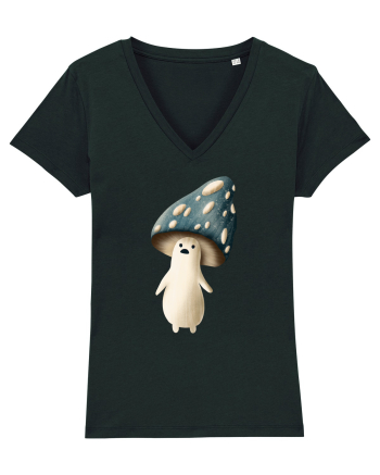 Blue Mushroom Black