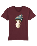 Blue Mushroom Tricou mânecă scurtă guler V Bărbat Presenter