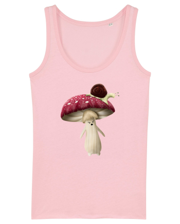 Red Mushroom Cotton Pink