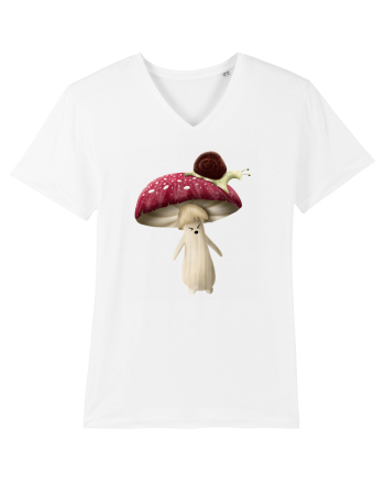 Red Mushroom White