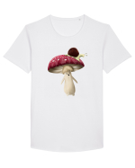 Red Mushroom Tricou mânecă scurtă guler larg Bărbat Skater