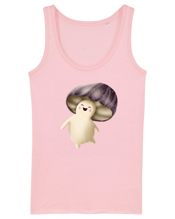 Purple Mushroom Cotton Pink