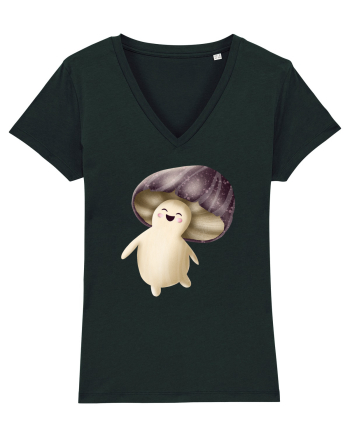 Purple Mushroom Black