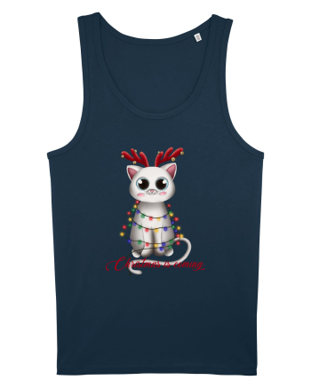 Christmas Kitty Navy