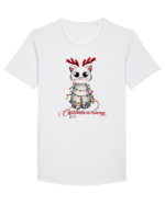 Christmas Kitty Tricou mânecă scurtă guler larg Bărbat Skater