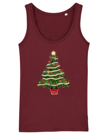 Christmas Tree Burgundy