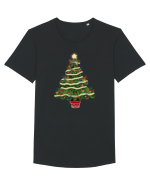 Christmas Tree Tricou mânecă scurtă guler larg Bărbat Skater