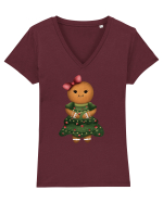 Ms. Cookie Tricou mânecă scurtă guler V Damă Evoker