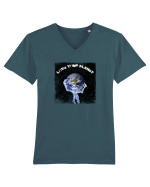 LOVE YOUR PLANET Tricou mânecă scurtă guler V Bărbat Presenter