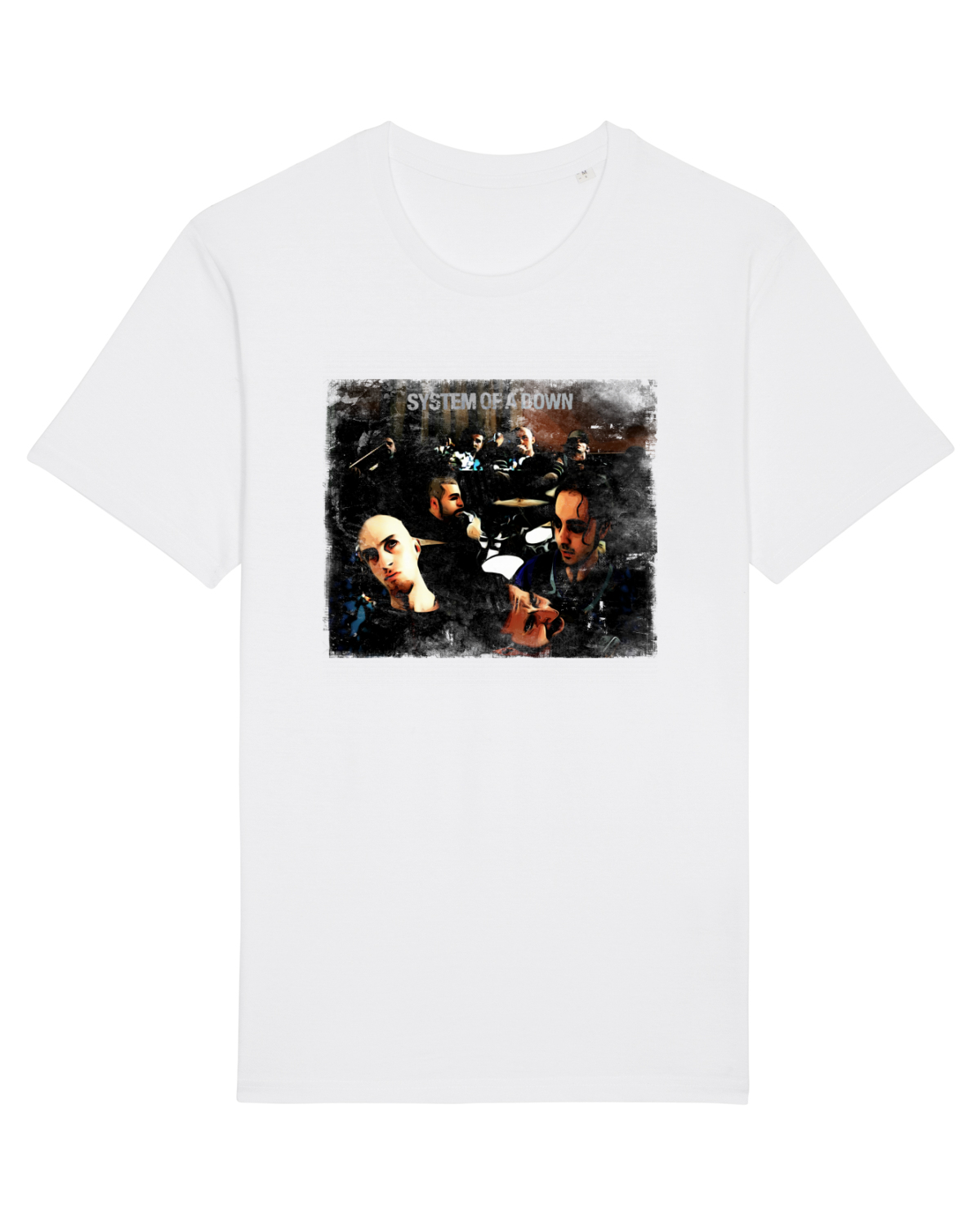 Tricou mânecă scurtă Unisex Rocker White