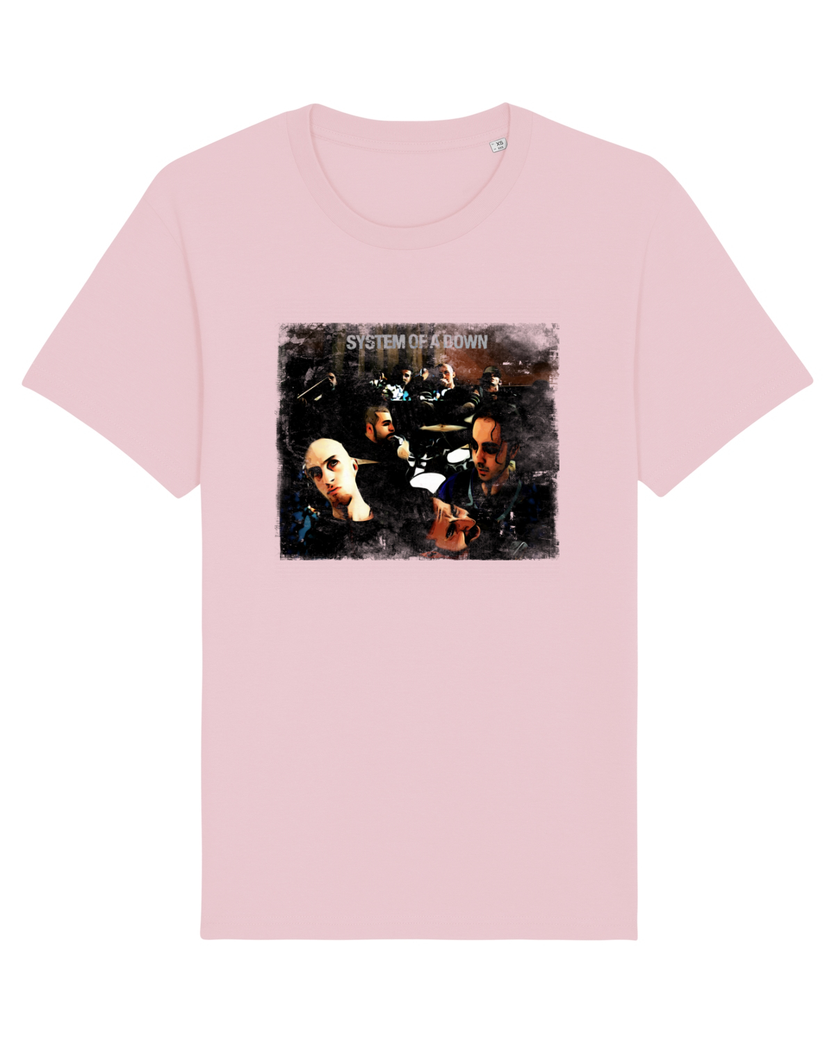 Tricou mânecă scurtă Unisex Rocker Cotton Pink