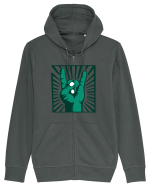Hulk heavy metal-verde Hanorac cu fermoar Unisex Connector