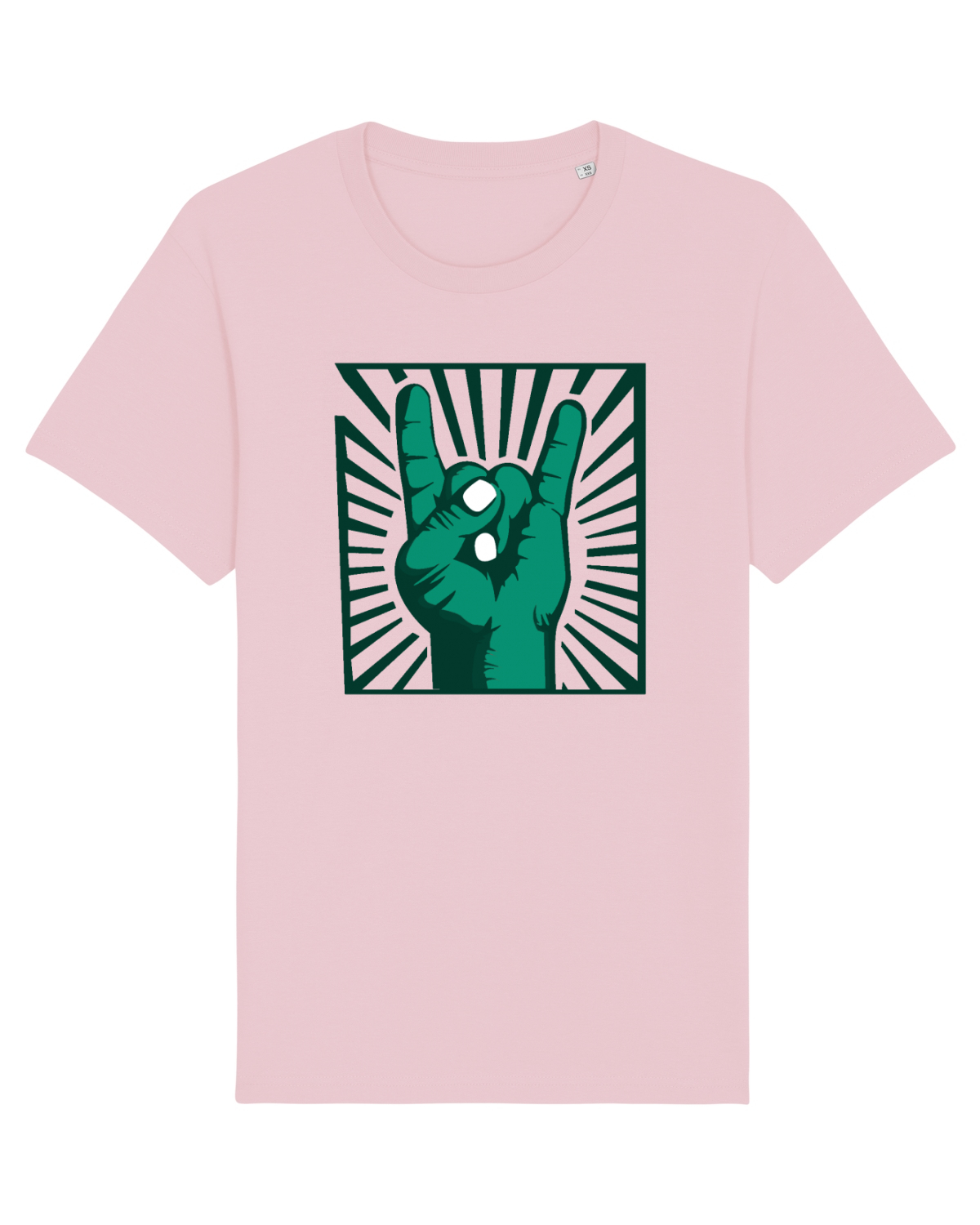 Tricou mânecă scurtă Unisex Rocker Cotton Pink