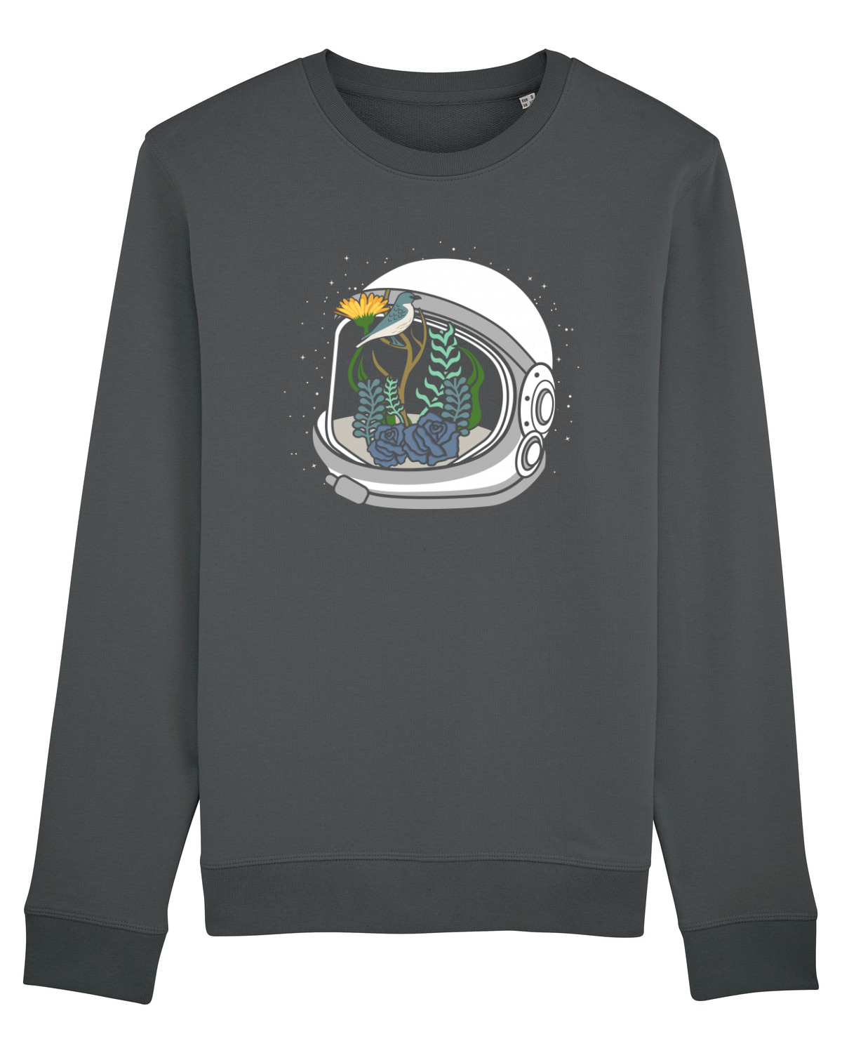 Bluză mânecă lungă Unisex Rise Anthracite
