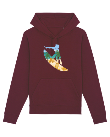 Beach Surfing Burgundy