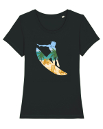 Beach Surfing Tricou mânecă scurtă guler larg fitted Damă Expresser