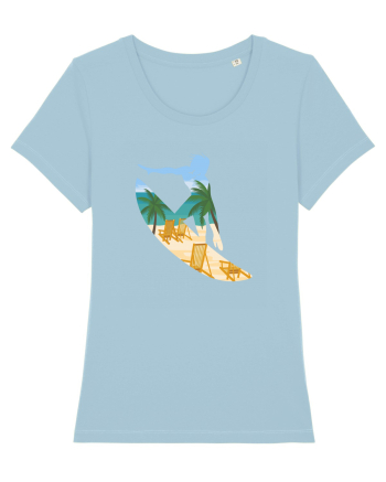 Beach Surfing Sky Blue
