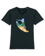 Beach Surfing Tricou mânecă scurtă guler V Bărbat Presenter