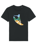 Beach Surfing Tricou mânecă scurtă Unisex Rocker