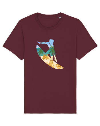 Beach Surfing Burgundy