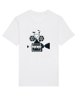 Bicycle Retro Roll Film Tricou mânecă scurtă Unisex Rocker