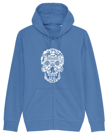 Retro Disco Skull Bright Blue