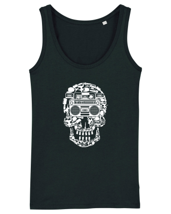 Retro Disco Skull Black