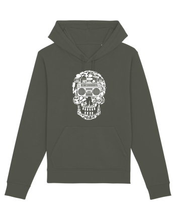 Retro Disco Skull Khaki