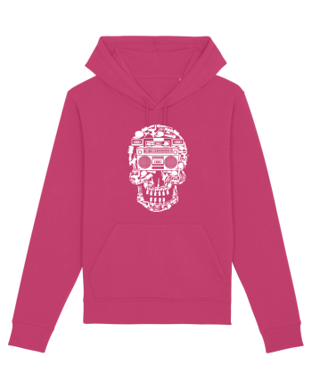 Retro Disco Skull Raspberry